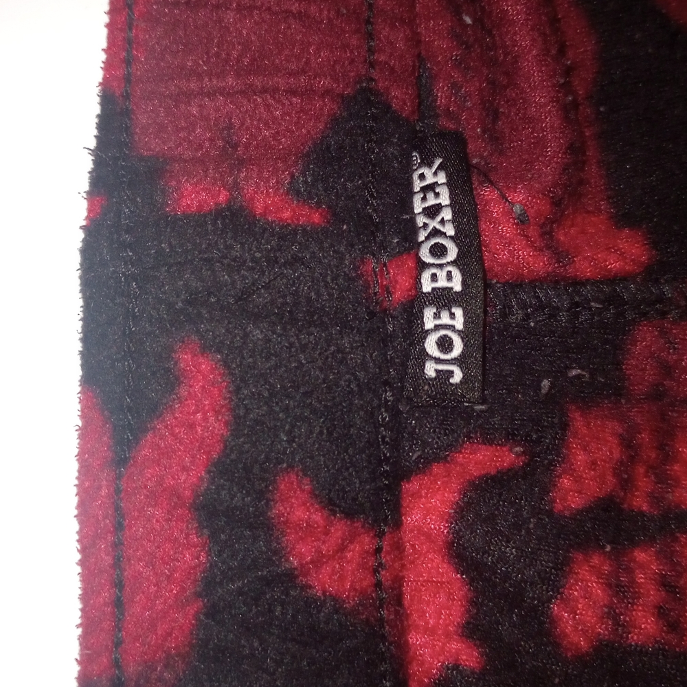 Joe Boxer Black and Red Patterned Joggers